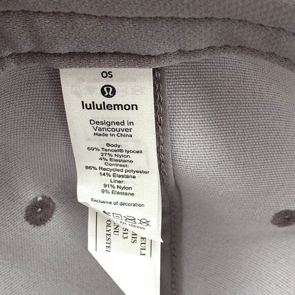 Lululemon 5-Panel Hat Cap Strapback Unisex Gray Athleisure Sportswear Gorpcore - Picture 6 of 7